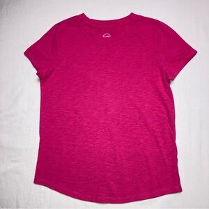 Pink Shirt Girls Medium 7 8 Top Short Sleeve Tee Shirt T-Shirt Basic Summer CAmp